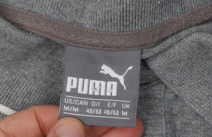 Puma Men's Grey Polo Shirt M