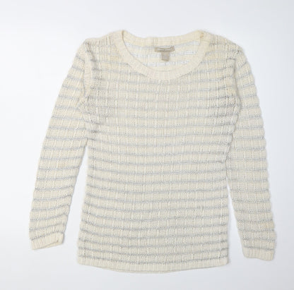 Womens UK Size S Banana Republic Ivory Pullover Jumper