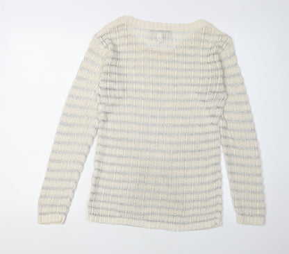 Womens UK Size S Banana Republic Ivory Pullover Jumper
