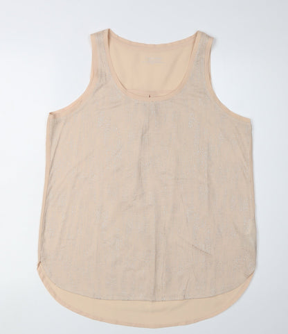 Calvin Klein Women's Beige Tank Top M Sleeveless