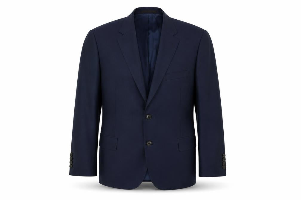 Mens UK Size 40 Moss Regular Blue Suit Jacket