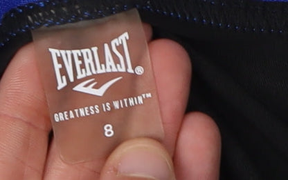 Everlast Women's Black Blue Cropped Leggings Size 8