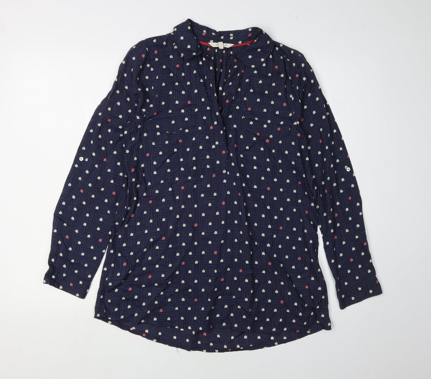 White Stuff Women's Multicoloured Collared Blouse