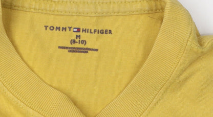 Tommy Hilfiger Boys Yellow Casual T-Shirt M, Short Sleeve