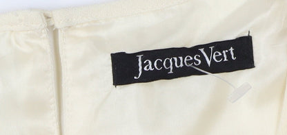Jacques Vert Women's Ivory Embroidered Blouse Size 10