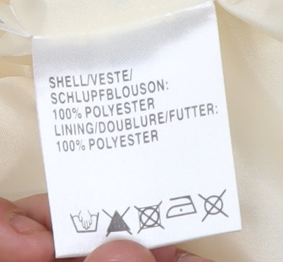 Jacques Vert Women's Ivory Embroidered Blouse Size 10