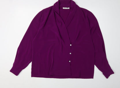Womens UK Size 14 Windsmoor Purple Basic Blouse