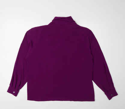 Womens UK Size 14 Windsmoor Purple Basic Blouse
