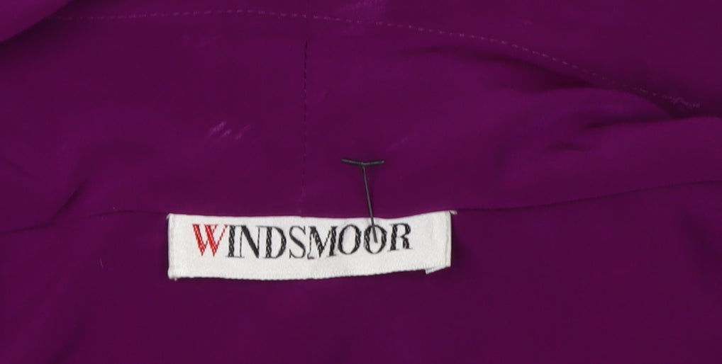 Womens UK Size 14 Windsmoor Purple Basic Blouse