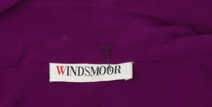 Womens UK Size 14 Windsmoor Purple Basic Blouse