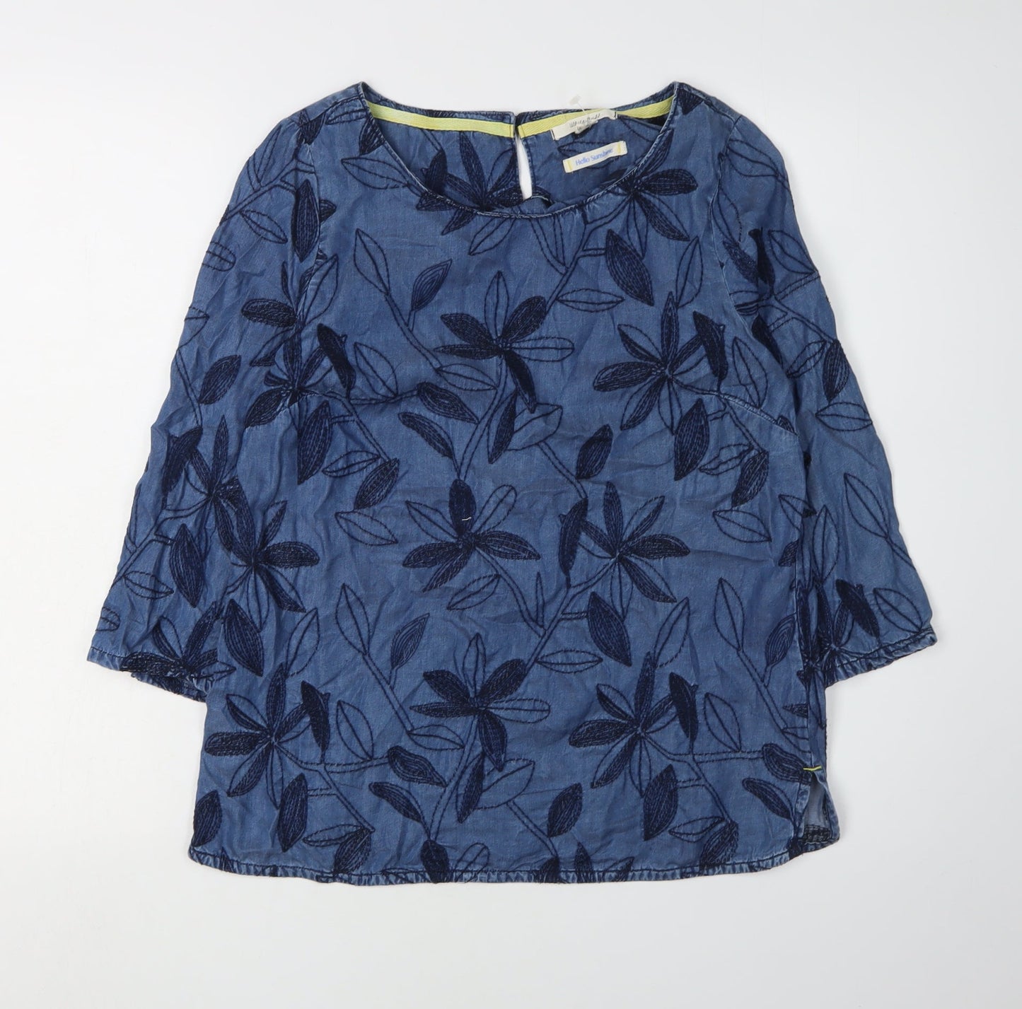 Womens UK Size 6 White Stuff Blue Tunic Blouse