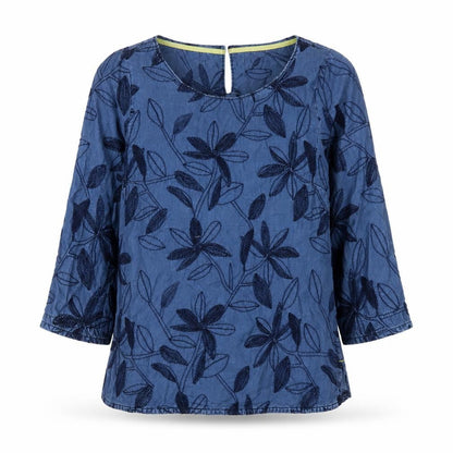 Womens UK Size 6 White Stuff Blue Tunic Blouse