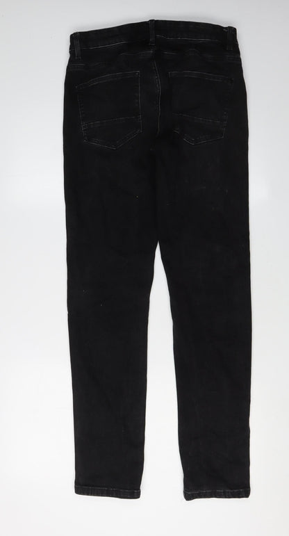 Next Men's Black Skinny Jeans, 30W, 33L, Slim Fit