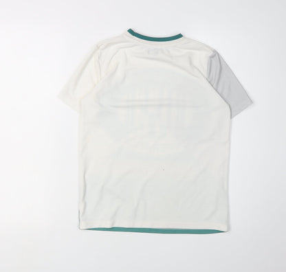 River Island Boys White T-Shirt, Graphic Print, 9-10 Years