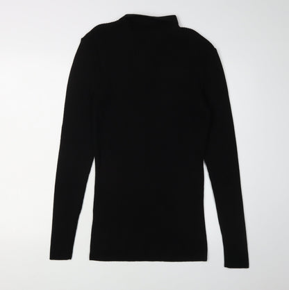 ASOS Men's Black Collared Pullover Jumper M