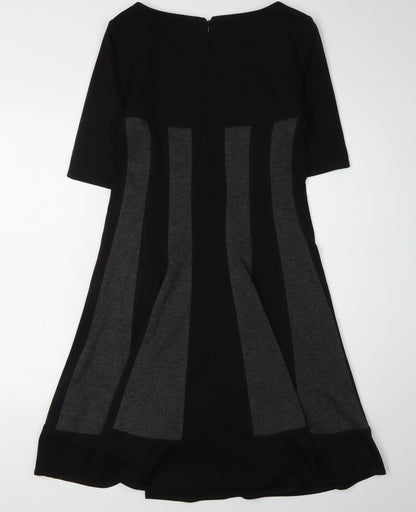 Jessica Howard Women's Black Herringbone Dress Size 12