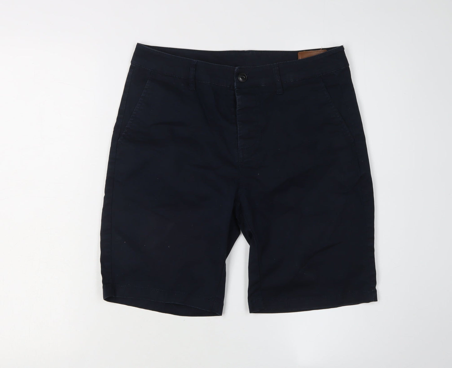 ASOS Men's Black Chino Shorts - Size M, Casual Summer Essential