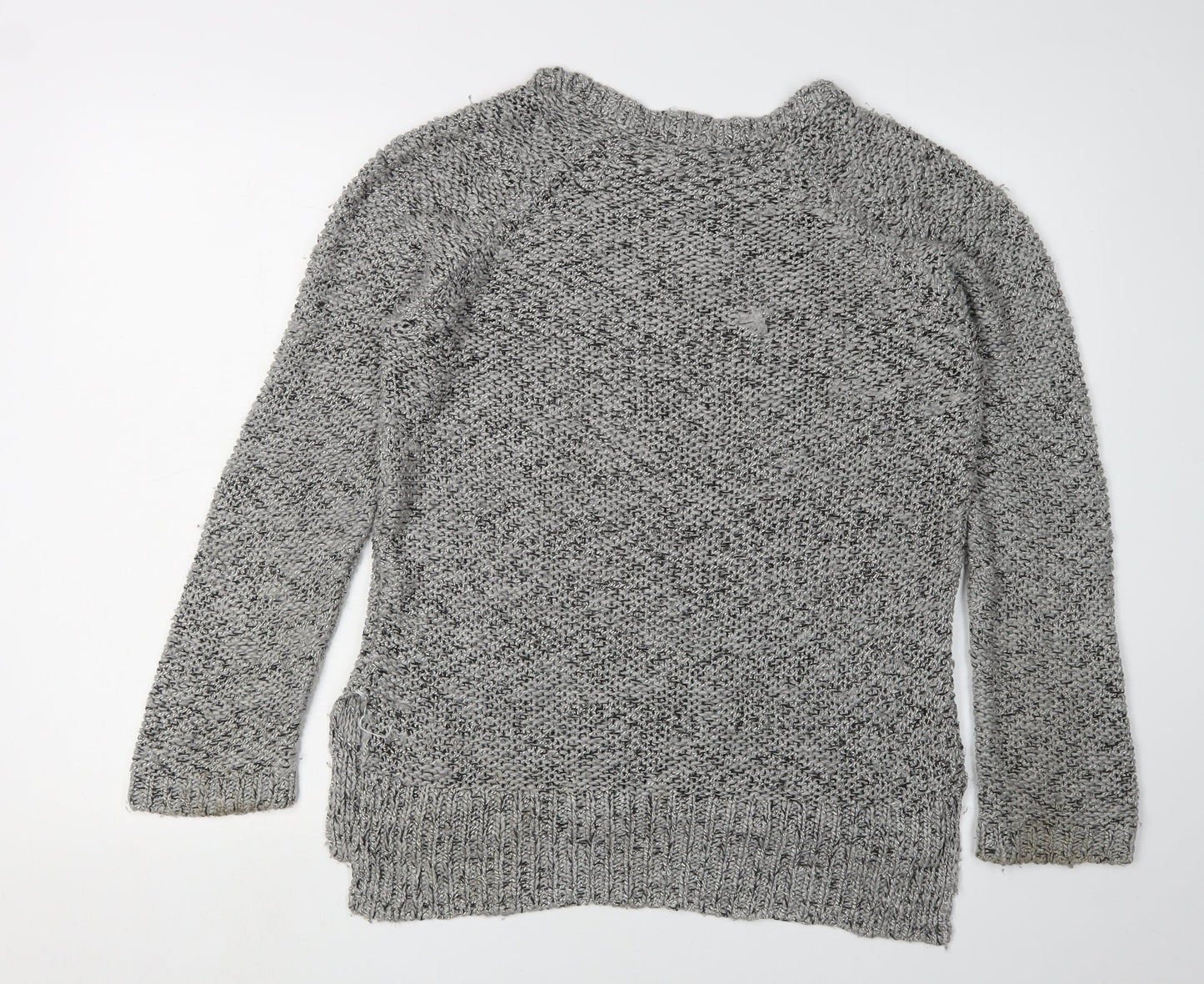 Womens UK Size 12 New Look Grey Pullover Jumper