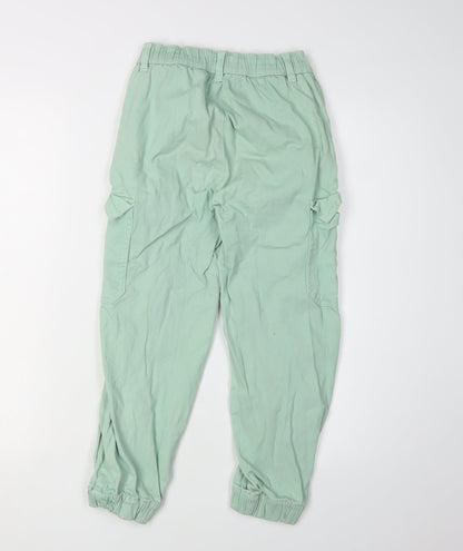 Reserved Girls Green Cropped Jeans Size 12 Casual Spring