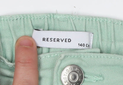 Reserved Girls Green Cropped Jeans Size 12 Casual Spring