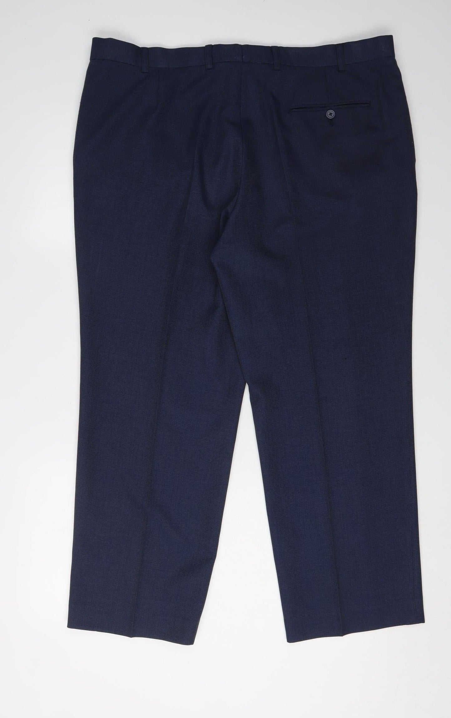 Marks and Spencer Men's Blue Dress Pants 40 Waist Regular Fit