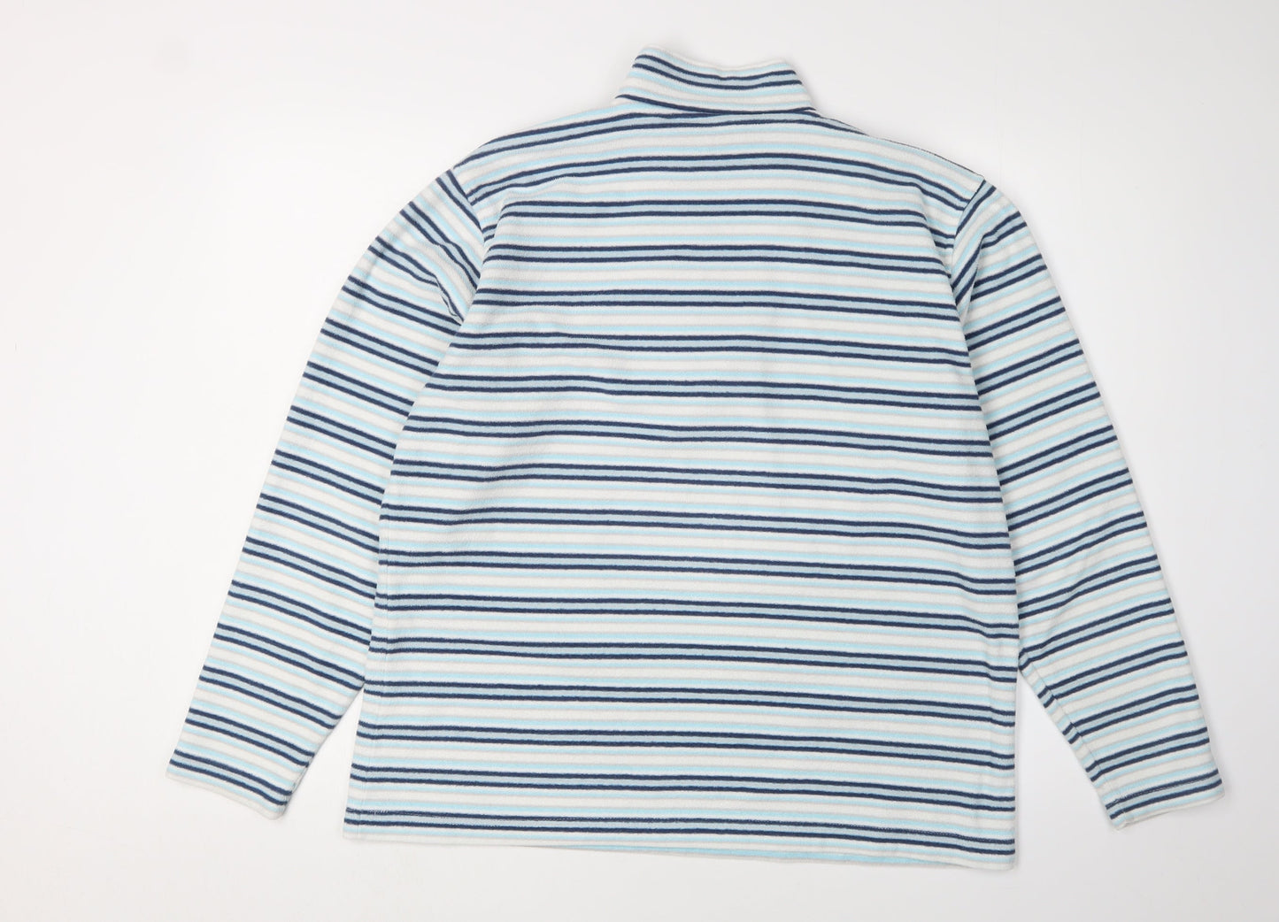 Hawkshead Women's Blue Striped Pullover Sweatshirt, Size 18