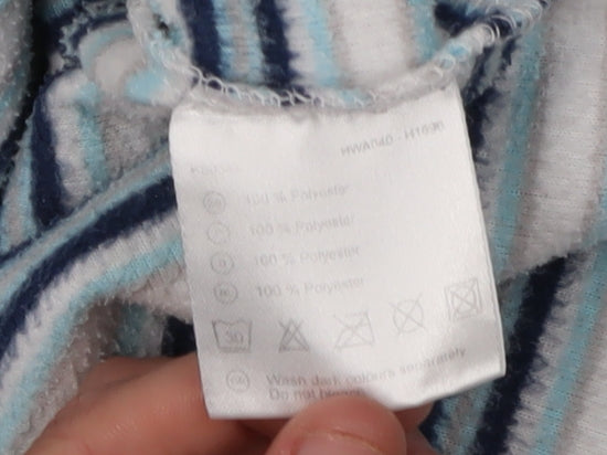 Hawkshead Women's Blue Striped Pullover Sweatshirt, Size 18