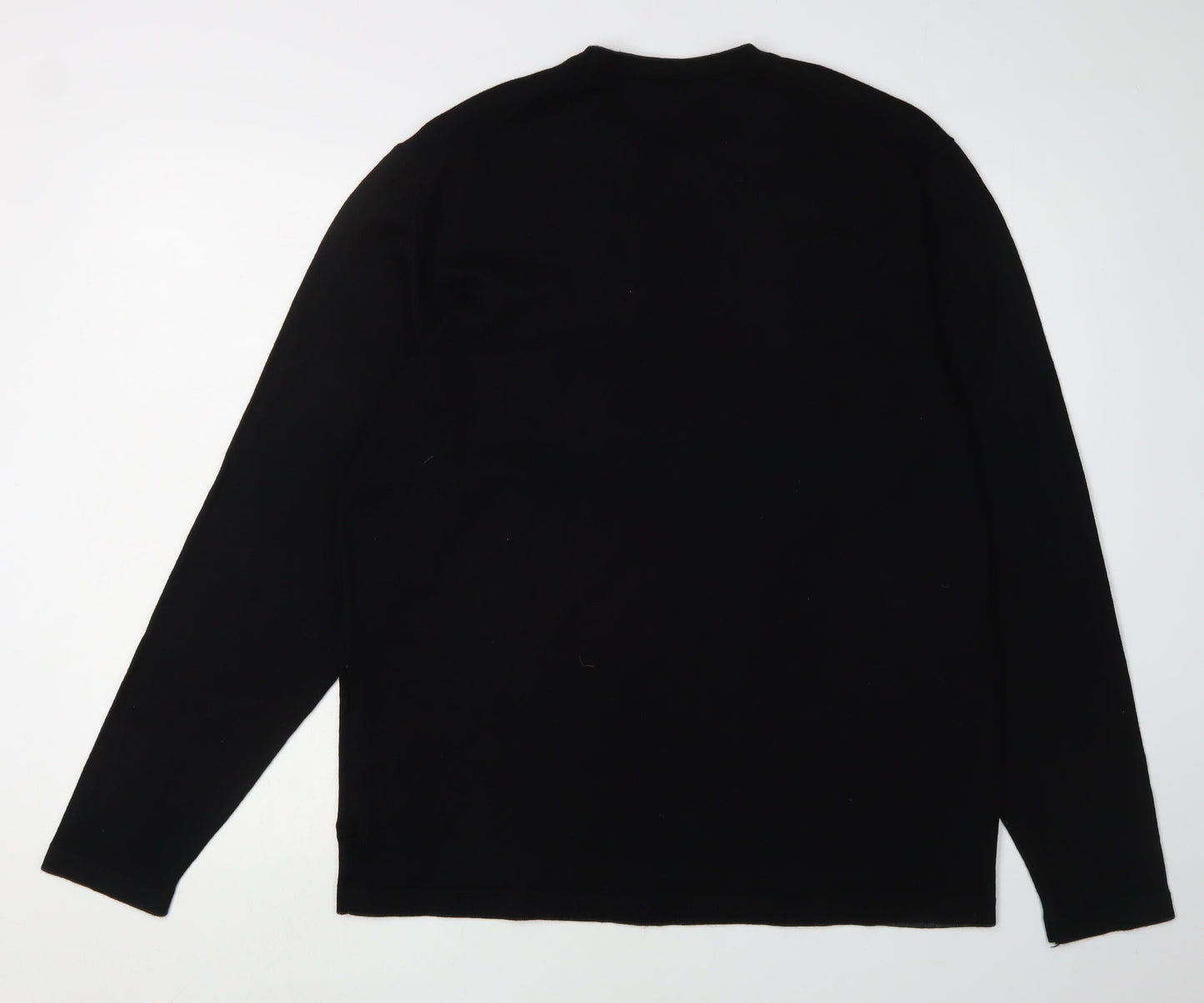Hugo Boss Men's Black Wool Pullover Jumper, Size L