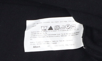 Hugo Boss Men's Black Wool Pullover Jumper, Size L