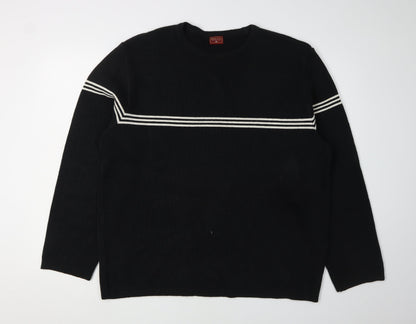 Burton Men's Black XL Pullover Jumper - Striped