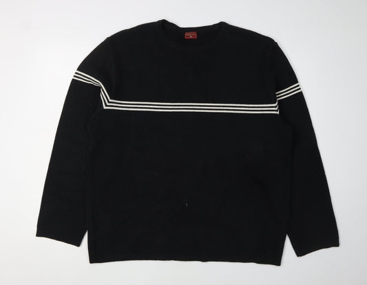 Burton Men's Black XL Pullover Jumper - Striped