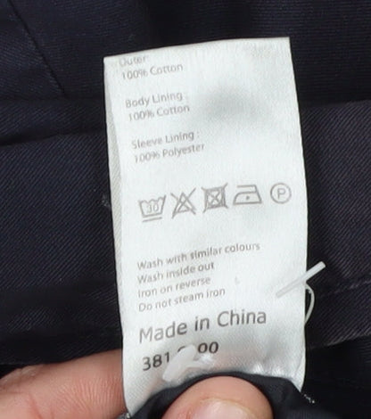 Mens UK Size L John Lewis Black Basic Jacket