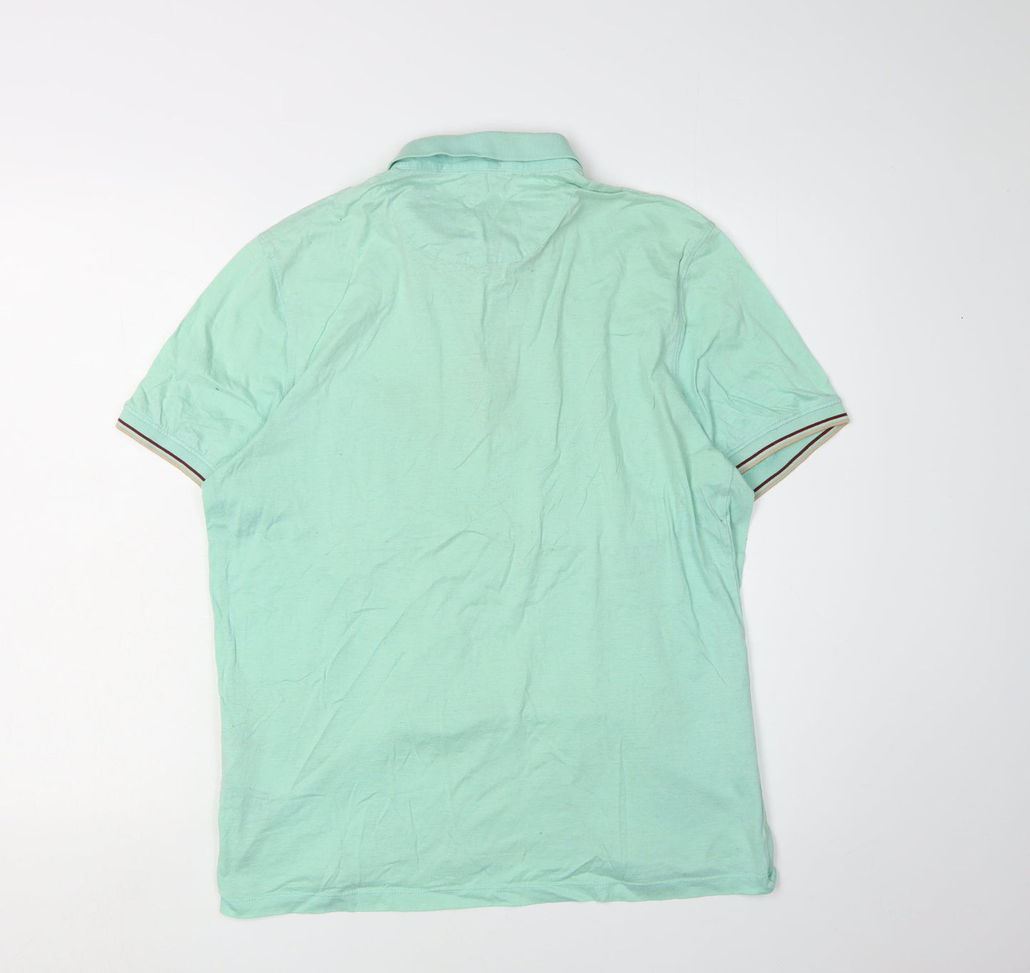 Ted Baker Men's Green Polo Shirt Size L