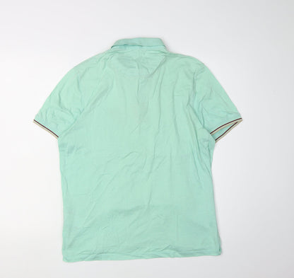 Ted Baker Men's Green Polo Shirt Size L
