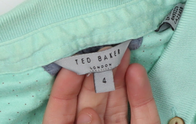 Ted Baker Men's Green Polo Shirt Size L