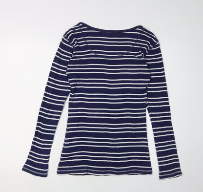 Womens UK Size 12 Crew Clothing Co. Blue Basic T-Shirt