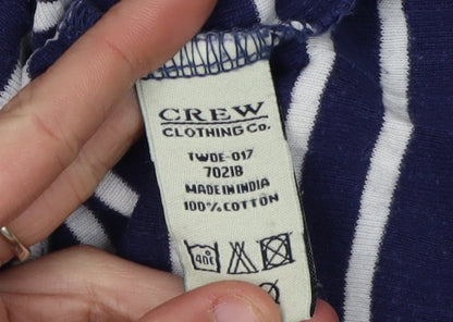 Womens UK Size 12 Crew Clothing Co. Blue Basic T-Shirt