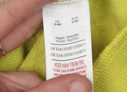 Unisex Yellow Mr. Men Pullover Jumper 6-9 Months