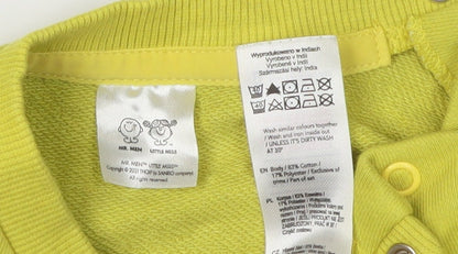 Unisex Yellow Mr. Men Pullover Jumper 6-9 Months