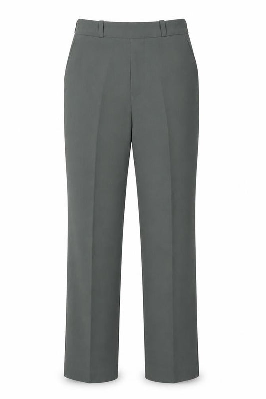 Womens UK Size XS MNG Regular Fit Casual Workwear Green Trousers