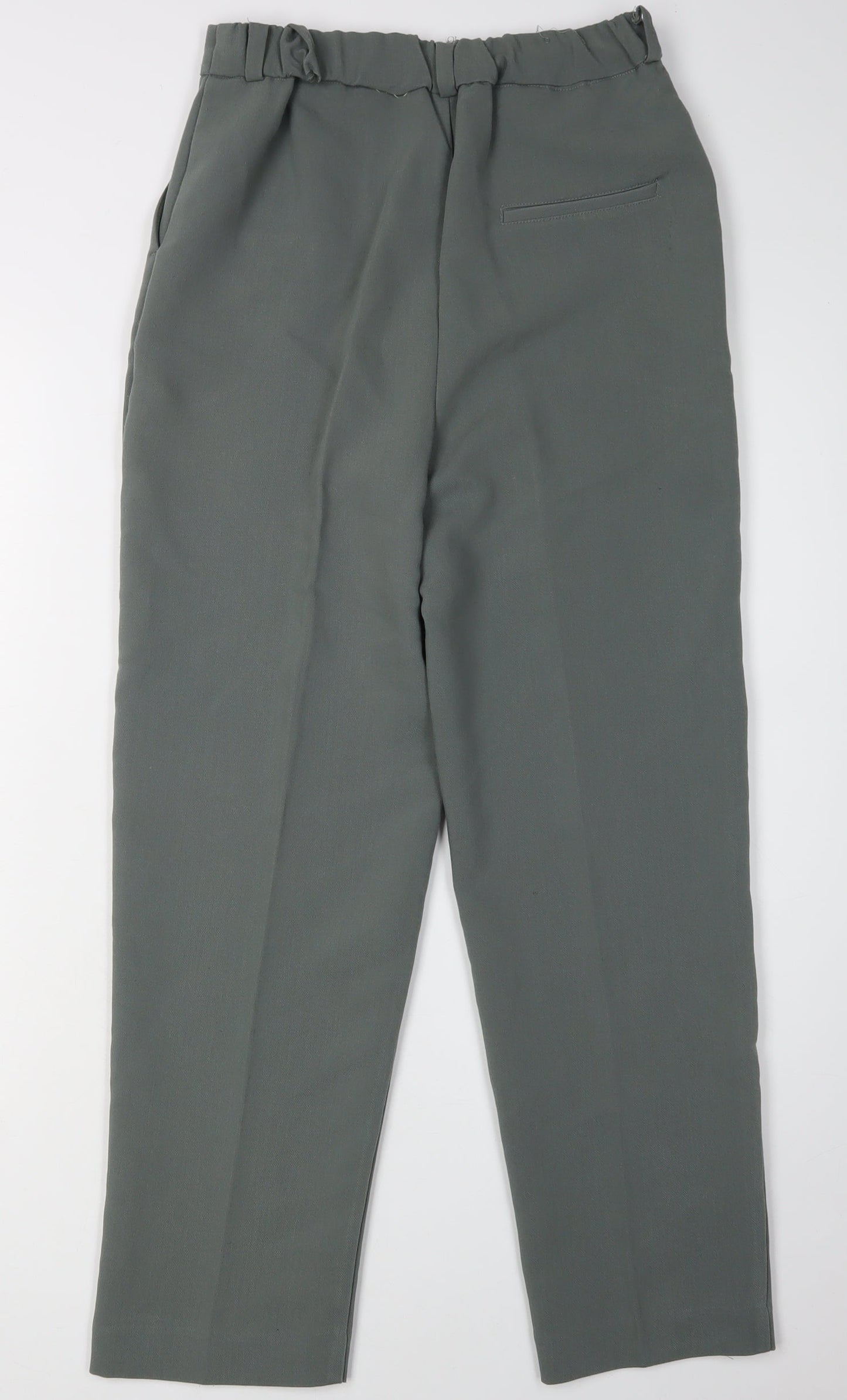 Womens UK Size XS MNG Regular Fit Casual Workwear Green Trousers