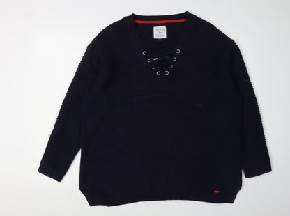 Womens UK Size L Country Rose Black Pullover Jumper