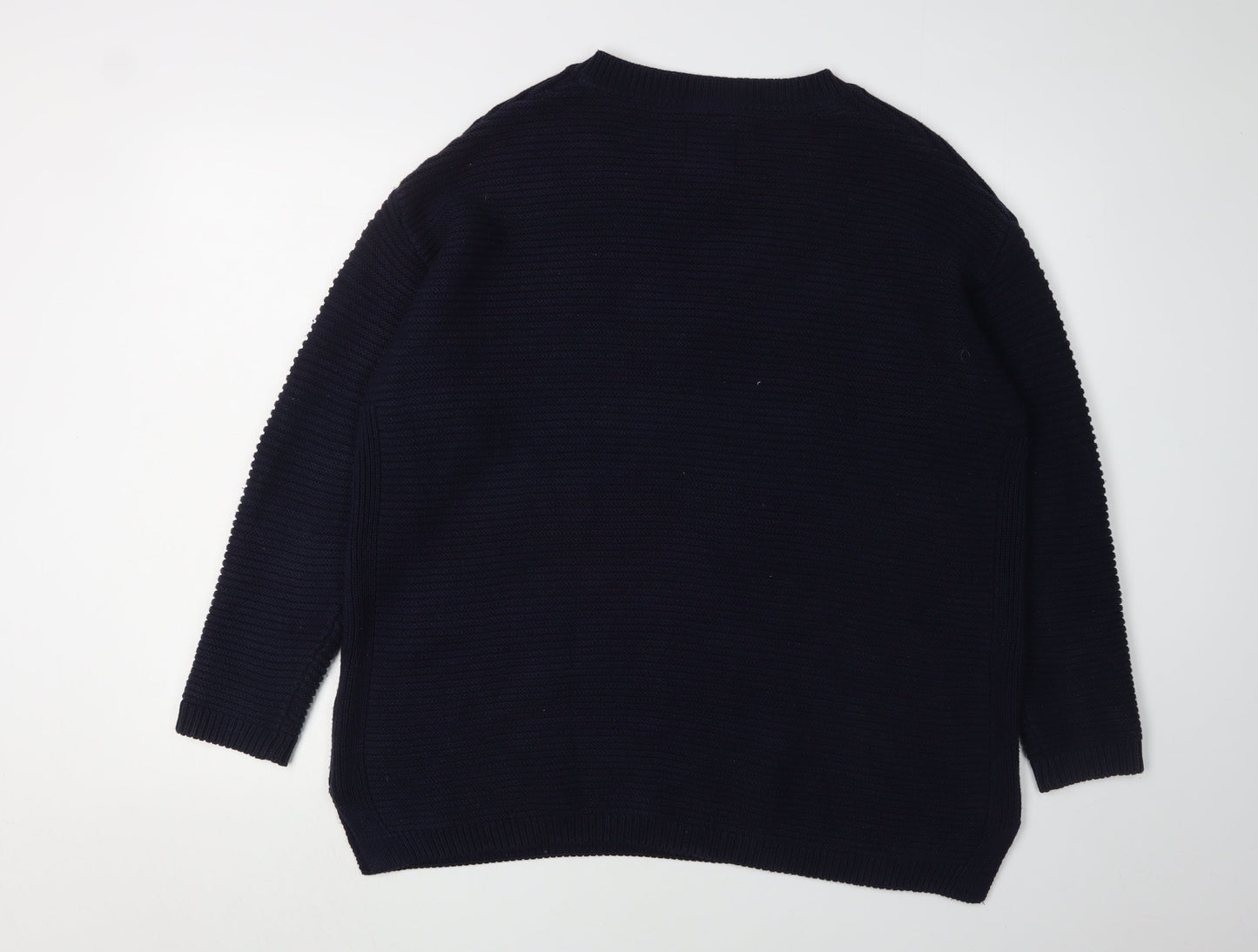 Womens UK Size L Country Rose Black Pullover Jumper