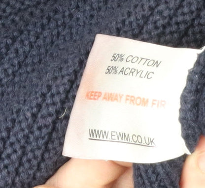 Womens UK Size L Country Rose Black Pullover Jumper