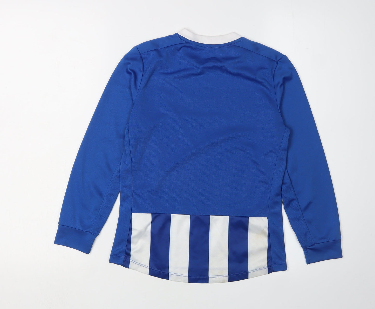 Umbro Boys Blue/White Striped Football Jersey, Size 8-9