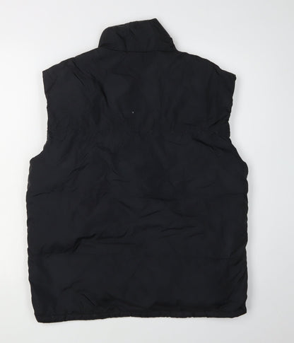 American Eagle Men's Black Puffer Waistcoat S