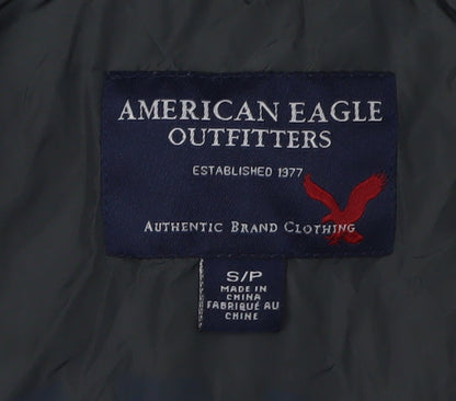 American Eagle Men's Black Puffer Waistcoat S