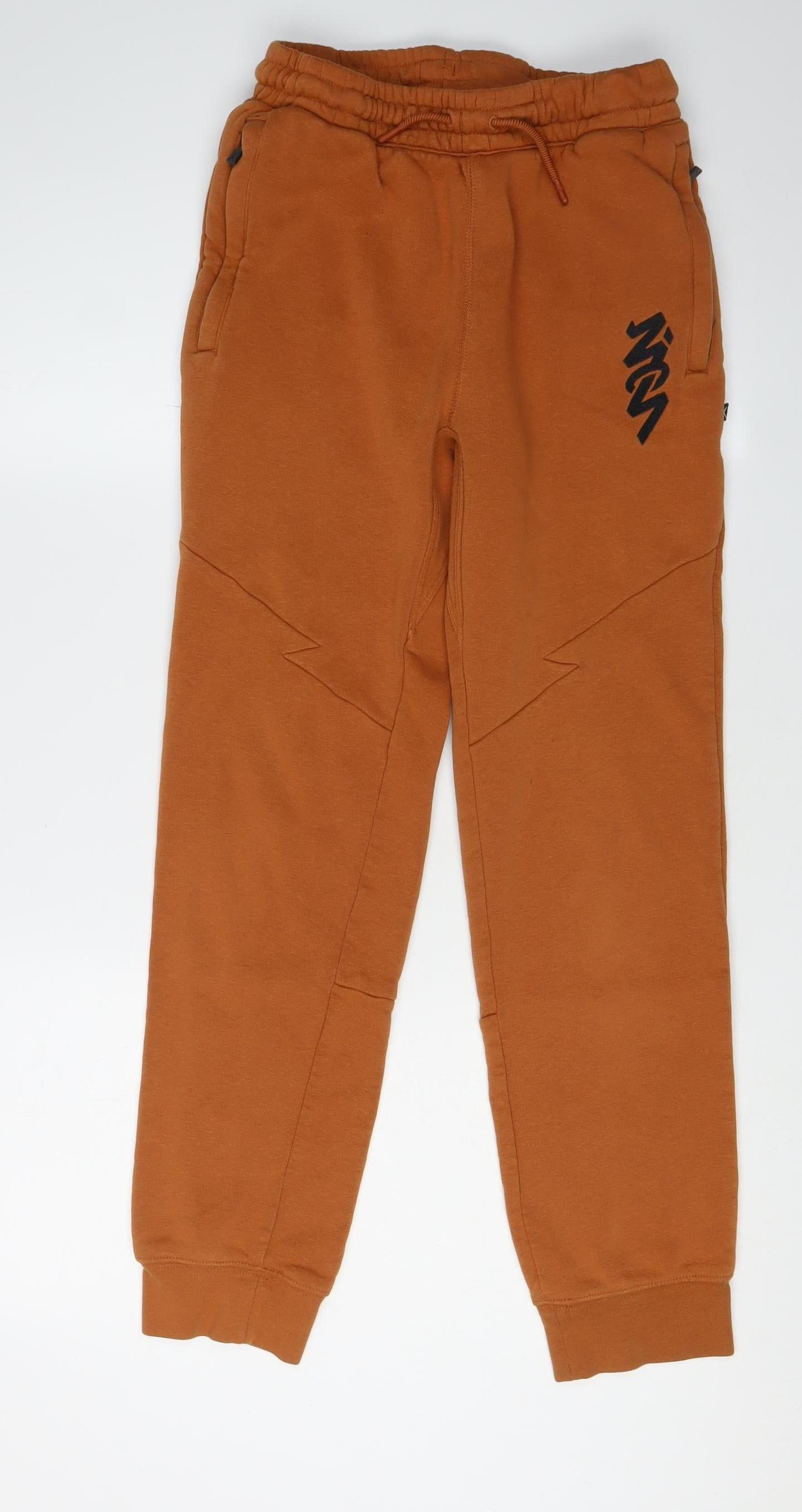 Jordan Boys Brown XL Jogger Trousers with Elastic Waist