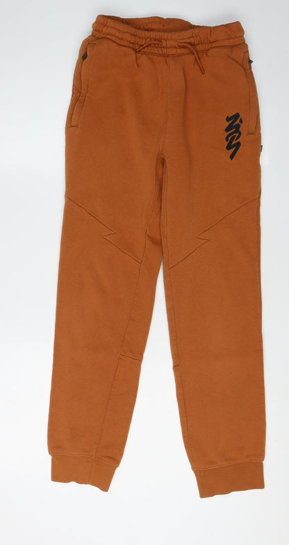 Jordan Boys Brown XL Jogger Trousers with Elastic Waist