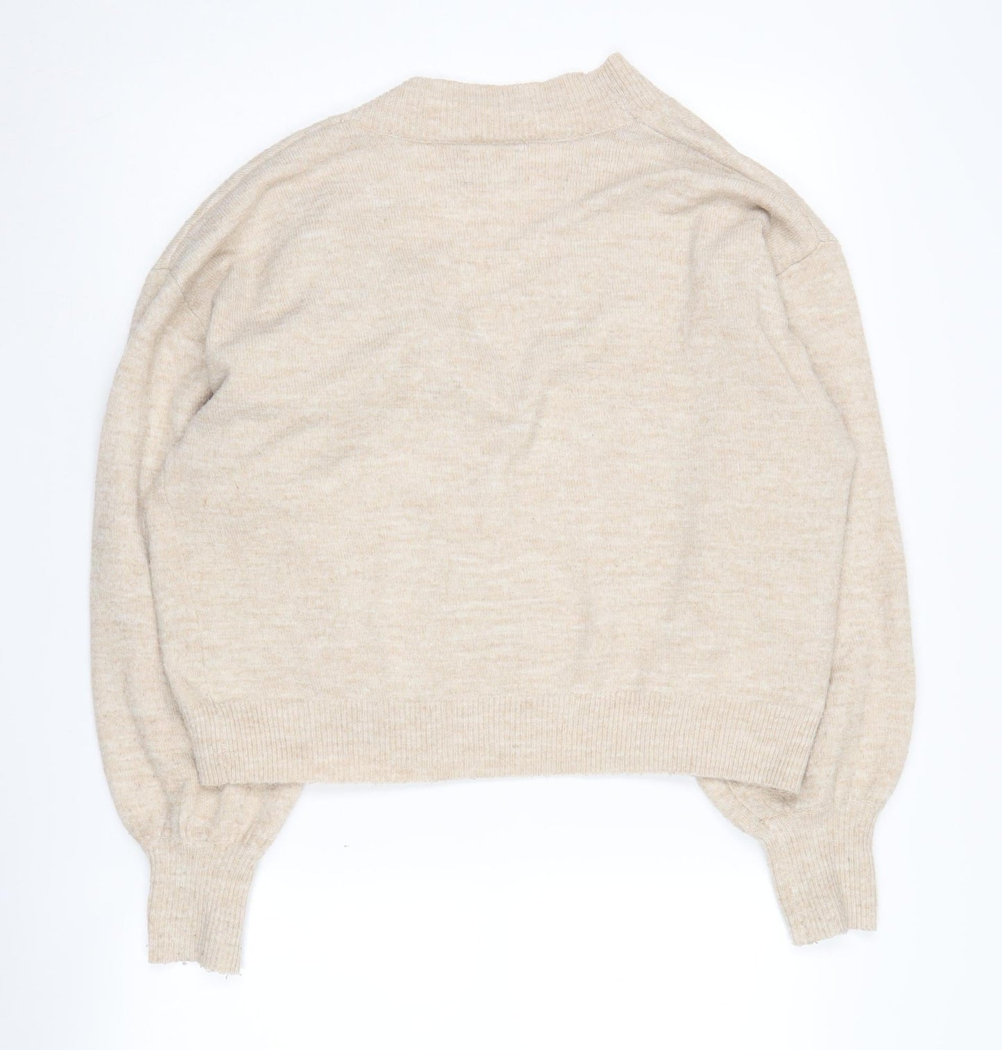 ASOS DESIGN Women's Beige Cardigan V-Neck Size 8